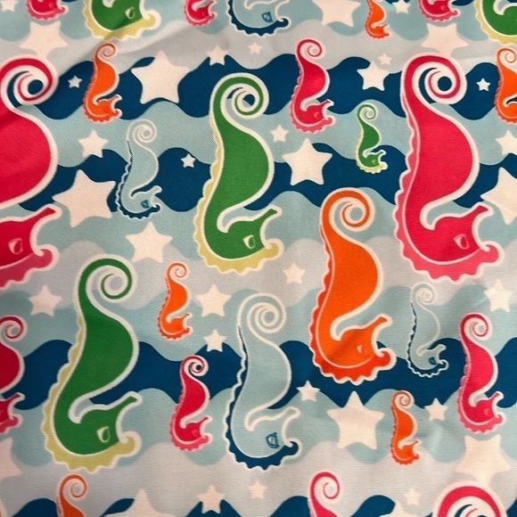 Seahorse Print Travel Garment Bag Blue NWT - Picture 5 of 9